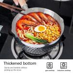 18 / 8 Kitchen Stainless Steel Cooking Pot With Glass Lid