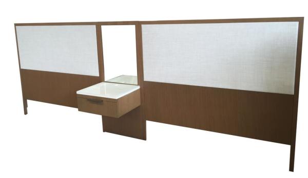 Solid wood frame with upholstery king/queen size wooden headbaord for 5-star