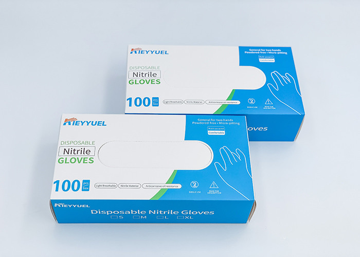 Surgical Sterile Powder Free Disposable Nitrile Gloves / OEM ODM