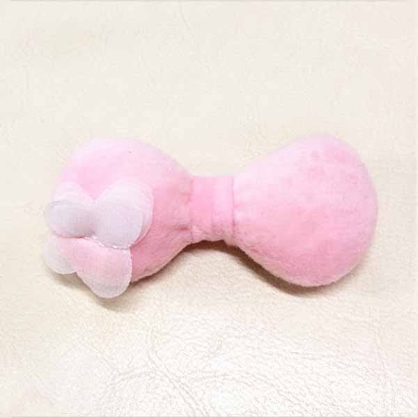 Flush Material Gift Ribbon Bow Customized Long Lifespan Garment Decoration Usage