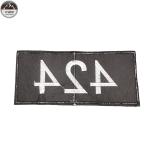 Sew On Custom Logo Patches No Minimum Embroidery 22 * 10CM Size For Clothing