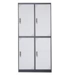 School Horizontal Design Metal Lockers 0.5-1.2mm Thickness Plastic Handles