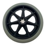 Diameter 150mm Wheelchair Spare Wheels PVC Or TPR Gray Tread High Effective