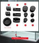 Highly Corrosion Resistant Shower Sliding Glass Door Hardware with Other Tray
