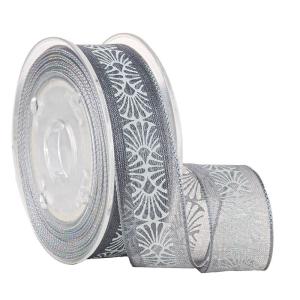 Wholesale Grey 19MM Printed Sheer Ribbon Bulk For Gifts Packaging from china suppliers