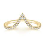 Exquisite Ring Features Shimmering Pavé Diamonds With 9K Gold For Women