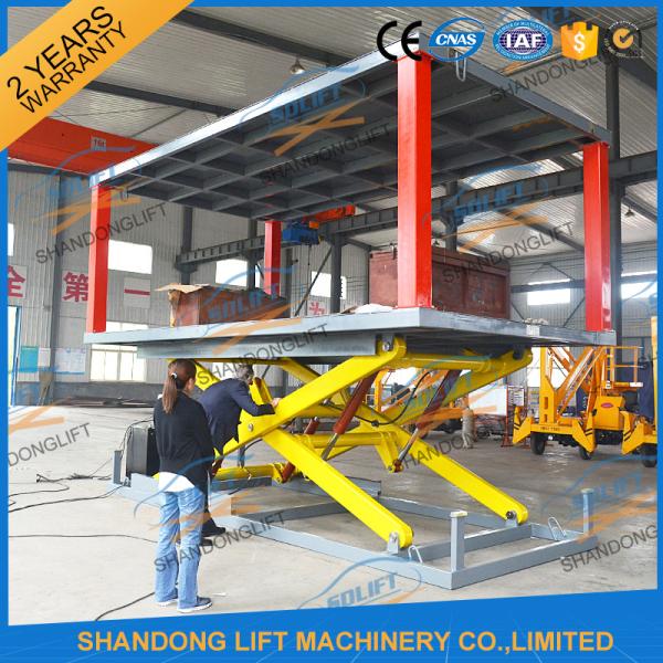 3T 2.5M Double Deck Car Parking System , high strength Manganese Steel Car