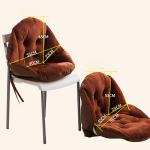 One Piece Plush Seat Cushions Machine Washable 500 - 1100G 42 * 48 * 23CM