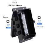 Black Outdoor Waterproof Cable Connector Junction Box With Terminals Electrical
