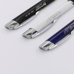 Business Style Triangular Barrel Ballpoint Pen Muti-color Metal Press Ball Pen