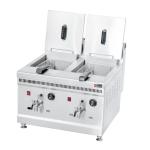 High 18L 18L Industrial Large Deep Fryer Gas Fryer Machine with 2 Tank and 2