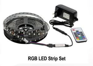 Wholesale RGB LED Strip Light Kit 5050 DC12V 5m 300 LEDs Fleixble 17Keys RF Controller from china suppliers