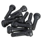 Stable Tubeless Car Tyre Valve 5 Cm Total Length With Black Chrome Caps