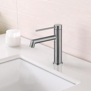 Wholesale SUS304 Stainless Steel Single Hole Single Handle Basin Mixer In Matte Black Grey SN Gold from china suppliers