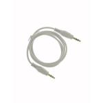 White PVC External 3.5MM Aluminum Alloy Shell Male To Male Audio Cable More