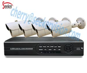 Wholesale 18M cable ip66 waterproof cctv bullet camera housing 5 in 1 4ch cctv dvr kit night vision from china suppliers