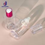 30ml 50ml 100ml PET Spray Bottle Luxury Empty Refillable Bottle With Wooden Cap