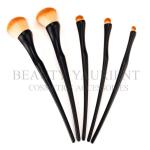 5pcs Boneybeauty Plastic Handle Face Makeup Brush Set Anti Bac Long Lasting