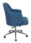Classic Adjustable Office Desk Chair Twill Fabric Navy Eco - Friendly OEM