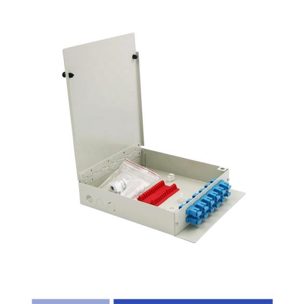 12 Port Optical Fiber Distribution Box LC/SC 12 Core Metal Fiber Optic