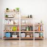 Buy cheap Industrial Metal And Wood Book Shelves for Library Living Room from wholesalers