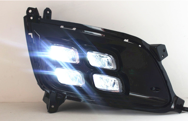 KIA K5 2014 2015 Modified 4 - Lights Daytime Running Lamp LED Fog Lamp Case