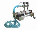 100-1000ml Pneumatic Liquid Piston Filler Machine Double Heads For Oil Filling