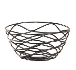 Wholesale Rustproof Single Tier 14cm Diameter Steel Fruit Basket from china suppliers