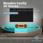Wood Material Wireless Portable Bluetooth Speakers Rechargeable For Laptops