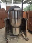 50w Sphercial Popcorn Making Machine With Gas Heating Stainless Steel