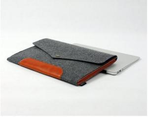 Wholesale Newest Styles Products Felt Laptop Bag With Bright Fastener Good Quality from china suppliers