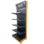 Factory Custom Size Color logo single side metal yellow supermarket market