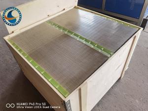 Wholesale Wrapped Ss 304 Wedge Wire Screen Panel For Industrial Filtration from china suppliers