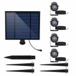 90lm/w Lamp Luminous Efficiency Aluminum Solar Garden LED Light for Landscape