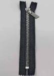 Durable Y Style Metal Teeth Zipper With Pure Cotton Cloth / Metal Zippers For
