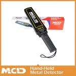 Black Hand Held Metal Scanner / Portable Wand Metal Detector With Headphone