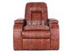 Premium Genuine Leather Home Theater Seating Sectional Recliner Fireproof