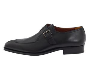 Wholesale Custom Goodyear Mens Monk Strap Shoes Handcrafted Mens Black Leather Brogue Shoes from china suppliers