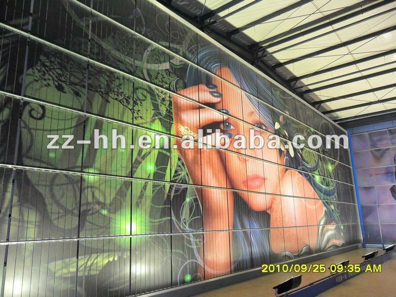 Creative big matrix trivision billboard for building design