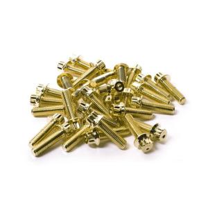 Wholesale M7*32 M7*24 Grade 10.9 Alloy Steel Gold Plain 12 Point Flange Bolt Titanium Split Rim Bolts For BBS from china suppliers