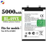 5000mAh Capacity BL-49VX Battery for Infinix Note 40 Pro X6851 Mobile Phone