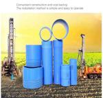 White Blue PVC Large Diameter Slotted Pipe for Borehole Water Well Casing 20mm