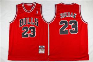 China Men's Chicago Bulls #23 Michael Jordan Red 1997-98 Mitchell&Ness Throwback Jersey on sale