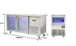 Thicker SS Material Blue Light Inside Refrigerator Accurate Refrigeration