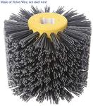 Abrasives ABS Industrial Roller Brush SGS Wire Brush Wheel For Metal Polishing