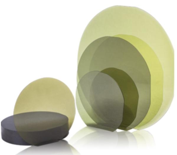 Polished 100mm SIC Epitaxial Silicon Carbide Wafer 1mm Thickness For Ingot