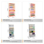 Skincare Store Display Furniture Grey Wooden Display Cabinet For Trendy Display