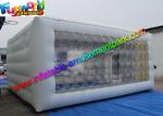 Clear White Color Cube Outdoor Inflatable Tent With CE / UL Blower