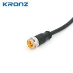 Customized Industrial 7/8" Connector Black Housing Material 2/5/10meter Cable