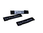High Definition Satin Face end fold Clothing Woven Labels Laser Cut